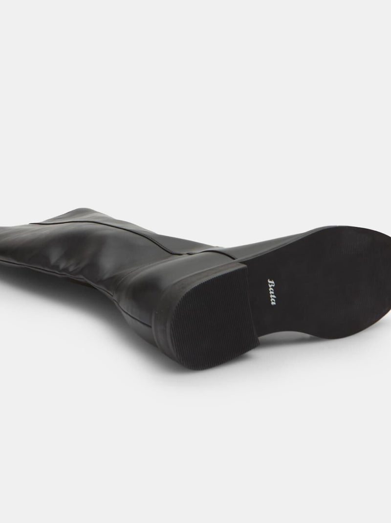 Bottes avec talon compensé intérieur BATA Noir - Kiabi