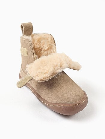 Bottes barefoot en daim