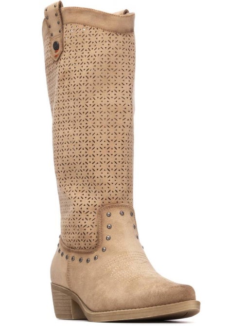Bottes basiques style cowboy - Kiabi