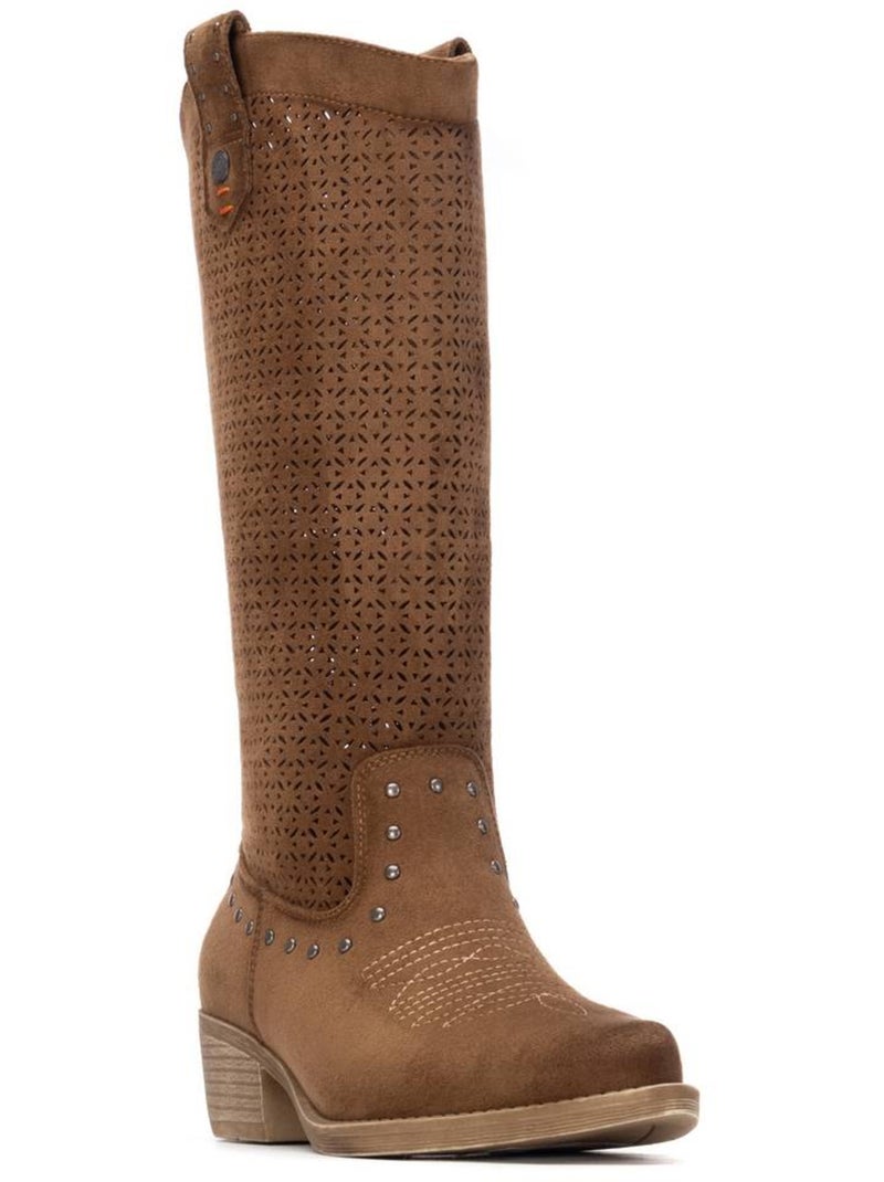 Bottes basiques style cowboy Camel - Kiabi