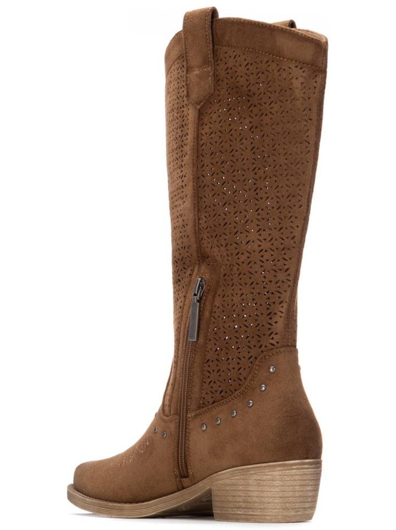 Bottes basiques style cowboy Camel - Kiabi