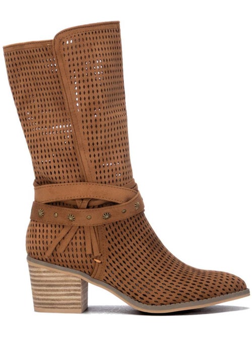 Bottes basiques style cowboy - Kiabi