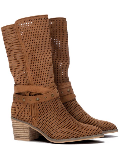 Bottes basiques style cowboy - Kiabi