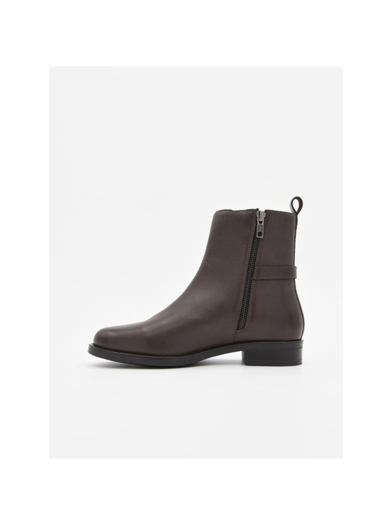 Bottes Basses Matériau Synthétique Purapiel Marron - Kiabi