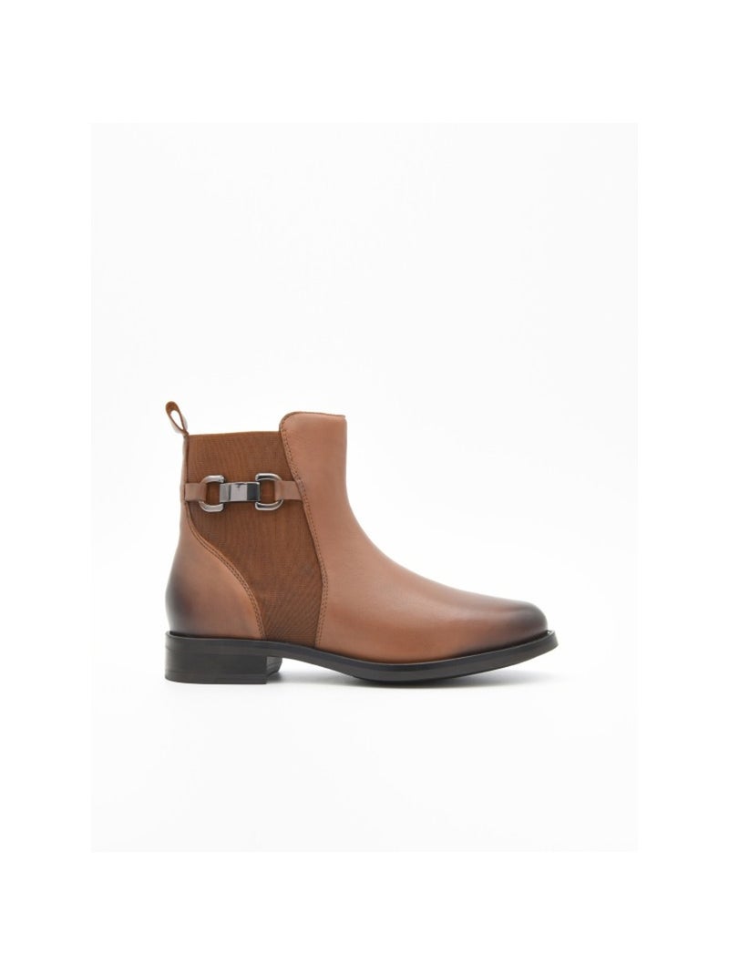 Bottes Basses Matériau Synthétique Purapiel Marron - Kiabi