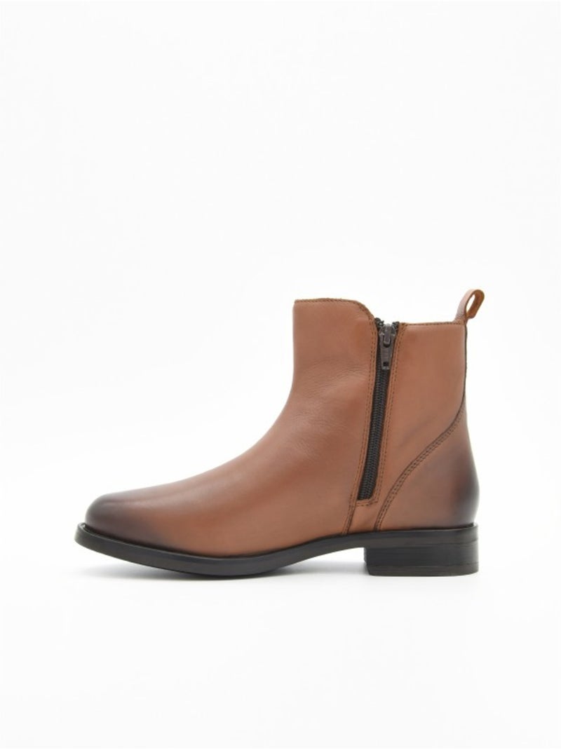 Bottes Basses Matériau Synthétique Purapiel Marron - Kiabi