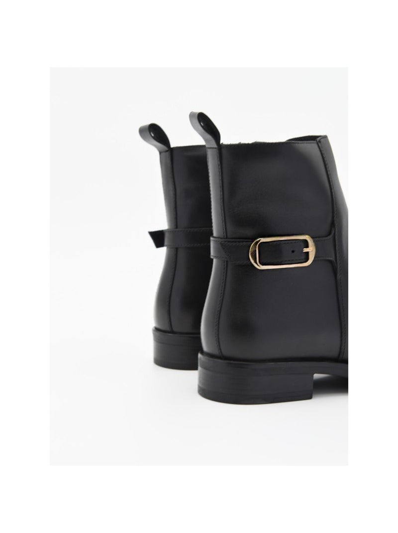 Bottes Basses Matériau Synthétique Purapiel Noir - Kiabi