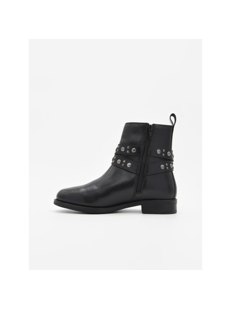 Bottes Basses Matériau Synthétique Purapiel Noir - Kiabi