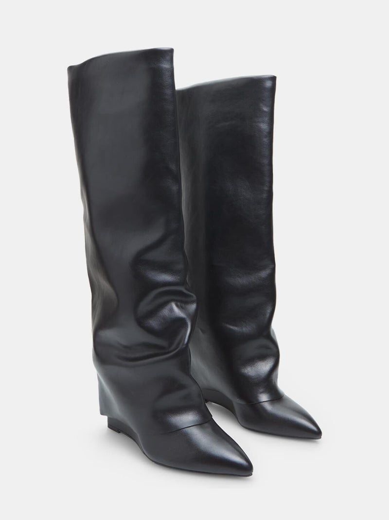 Bottes Bata Red Label avec talon compensé Noir - Kiabi