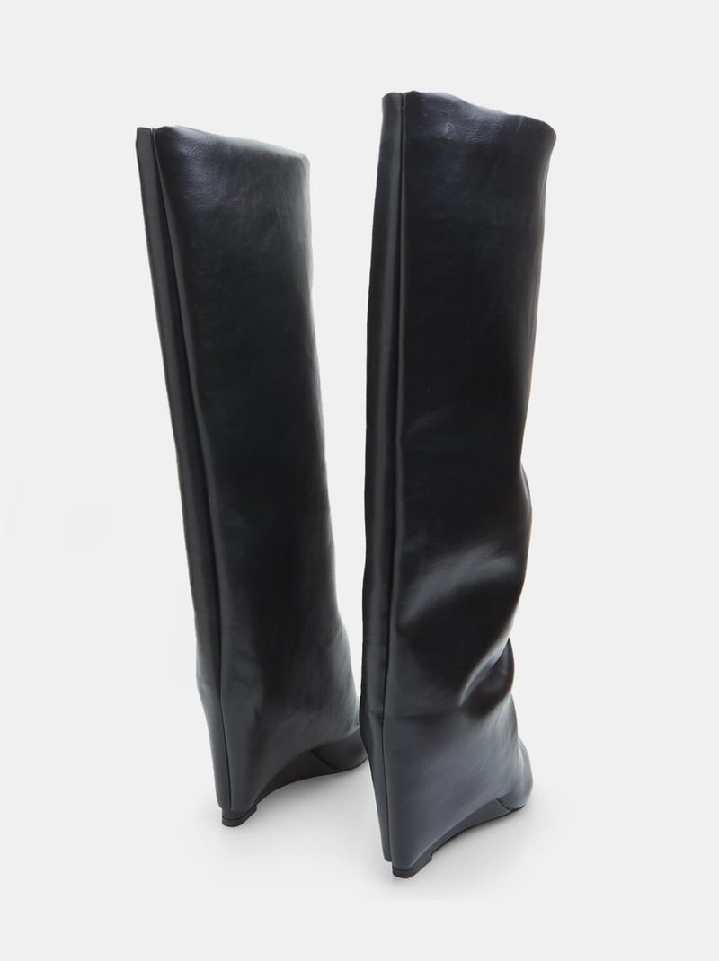 Bottes Bata Red Label avec talon compensé Noir - Kiabi