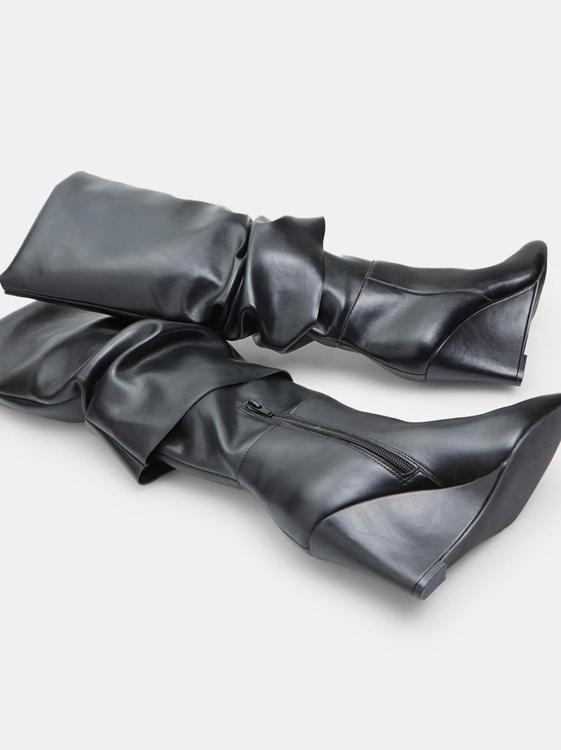 Bottes Bata Red Label avec talon compensé Noir - Kiabi