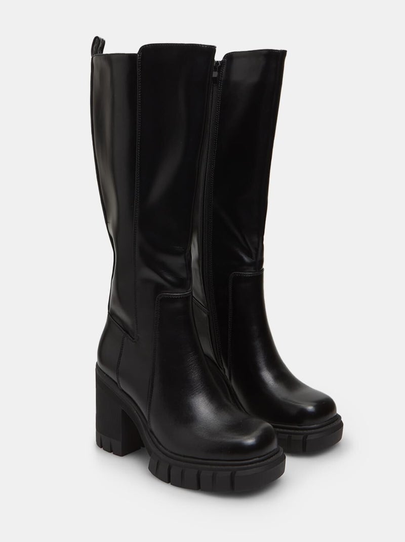 Bottes Bata Red Label avec talon de 9,5 cm Noir - Kiabi