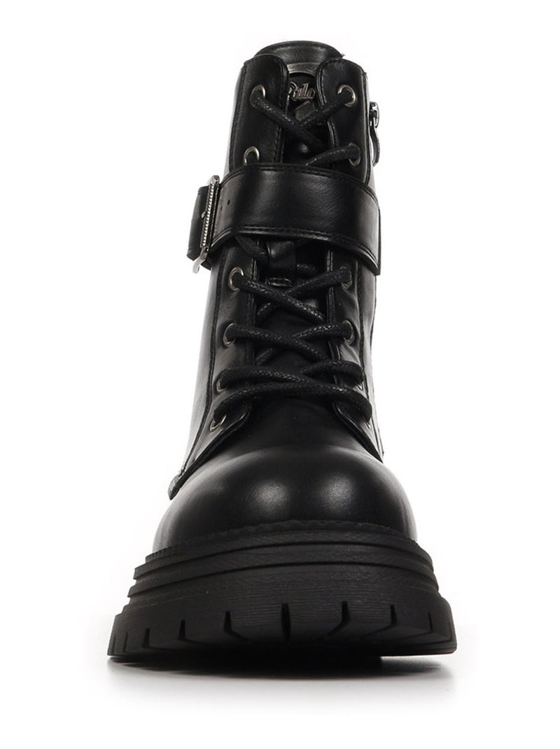 Bottes Buffalo Lennox Lace Up Mid Noir - Kiabi