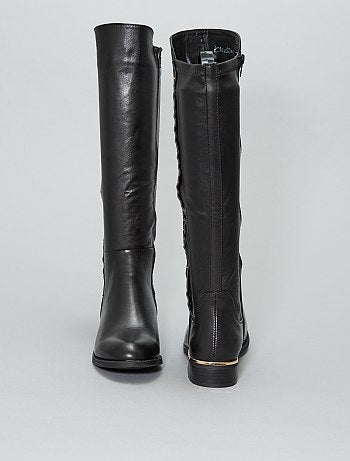 Bottes cavalières à clous - Kiabi