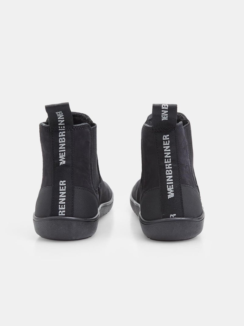 Bottes Chelsea en cuir BAREFOOT WEINBRENNER Noir - Kiabi