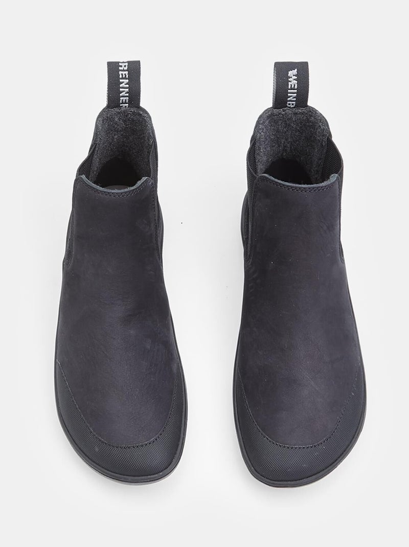 Bottes Chelsea en cuir BAREFOOT WEINBRENNER Noir - Kiabi