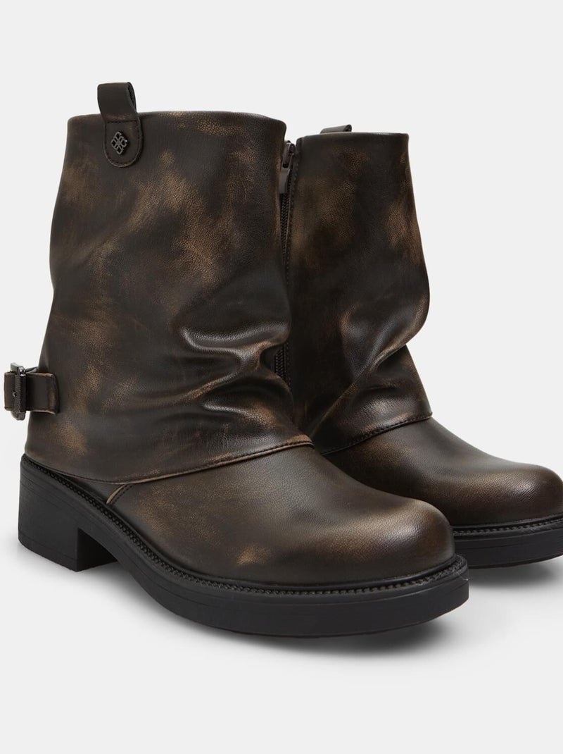 Bottes courtes Bata Red Label Marron - Kiabi