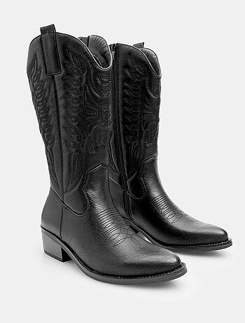 Bottes cow-boy avec talon de 3,5 cm BATA