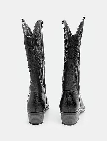 Bottes cow-boy avec talon de 3,5 cm BATA