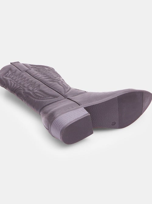 Bottes cow-boy avec talon de 3,5 cm BATA - Kiabi