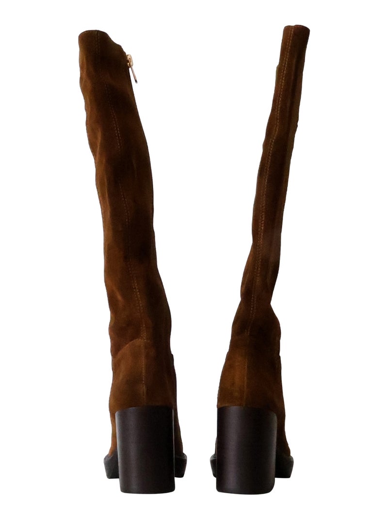 Bottes Cuir Emilie Karston Irma Camel - Kiabi