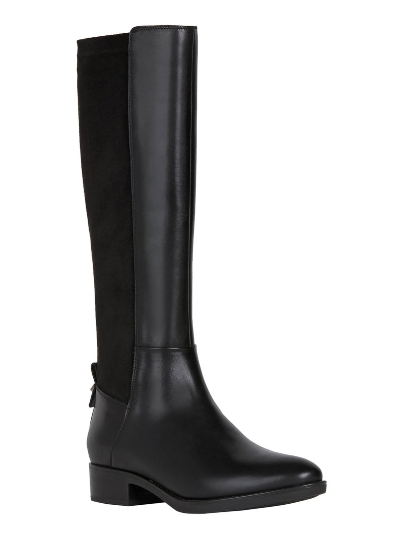 Bottes Cuir Geox Felicity Noir - Kiabi