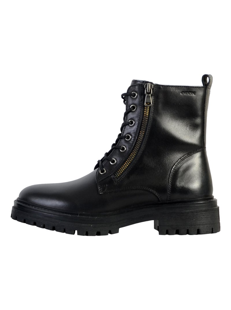 Bottes Cuir Geox Iridea* Noir - Kiabi