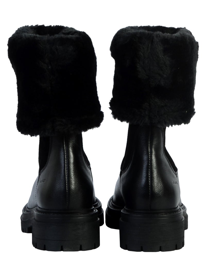 Bottes Cuir Geox Iridea Noir - Kiabi