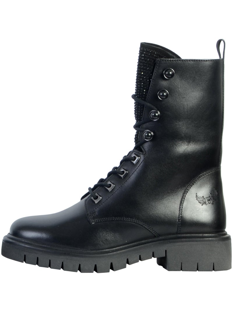 Bottes Cuir Kaporal Zeliza Noir - Kiabi