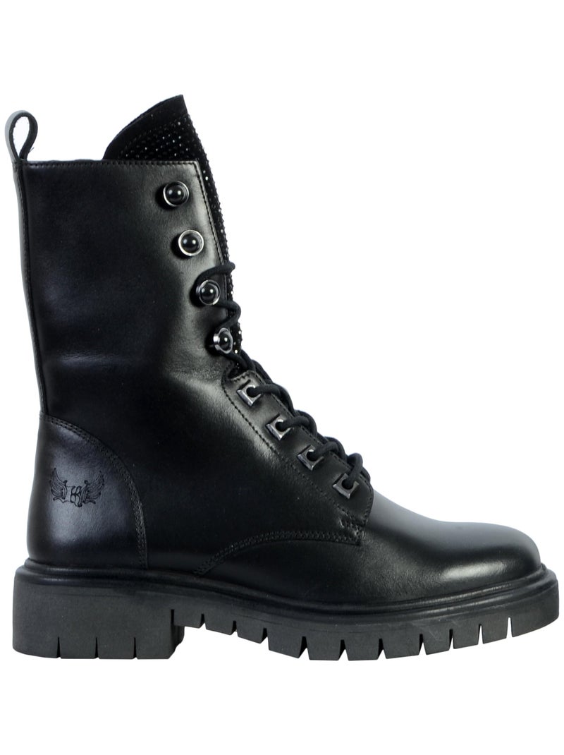 Bottes Cuir Kaporal Zeliza Noir - Kiabi
