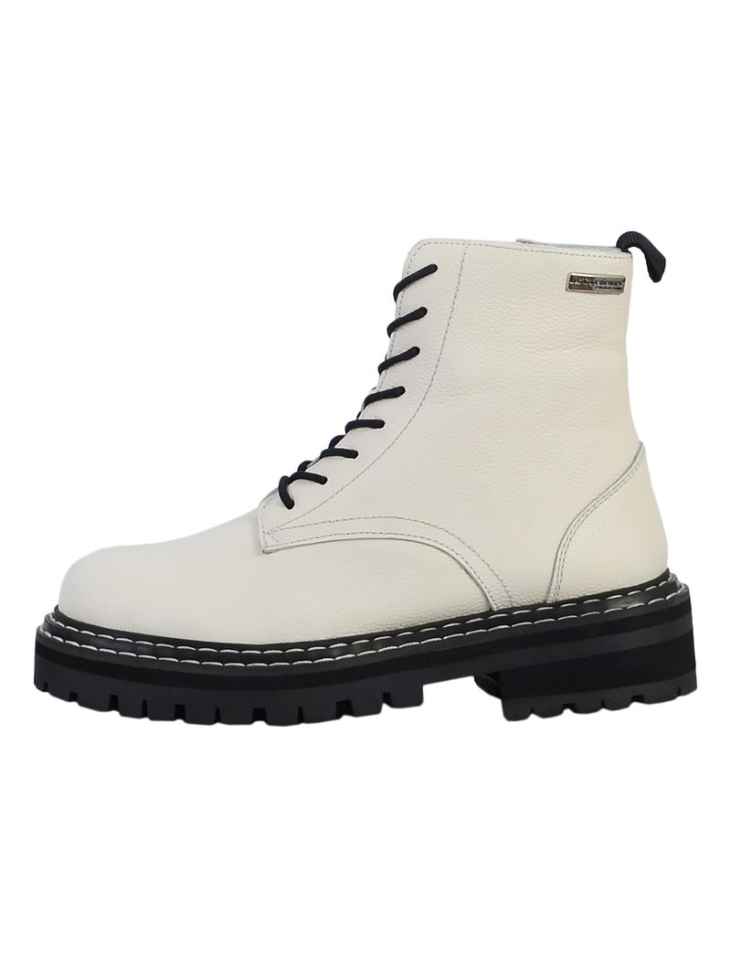 Bottes Cuir Les Tropeziennes Reine Blanc - Kiabi