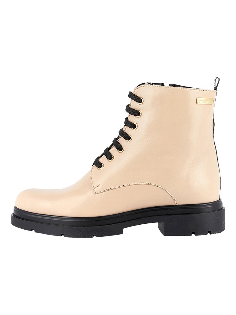 Bottes Cuir Les Tropeziennes Soraya Beige - Kiabi