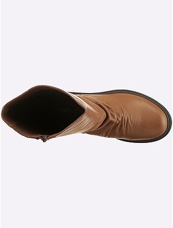 Bottes Cuir Nappa De Vache - Taille Standard - Helline