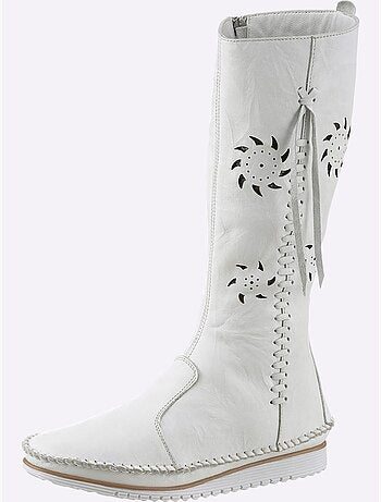 Bottes Cuir Nappa De Vache - Taille Standard - Helline