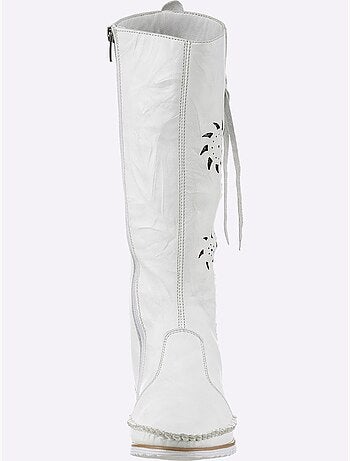Bottes Cuir Nappa De Vache - Taille Standard - Helline