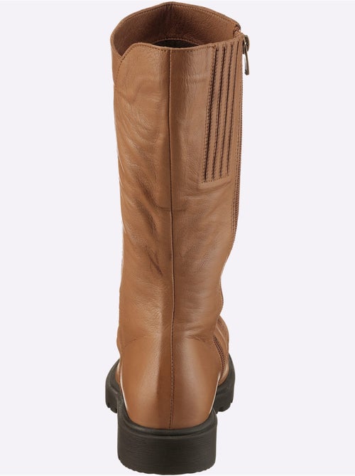 Bottes Cuir Nappa De Vache - Taille Standard - Helline - Kiabi Bottes Cuir Nappa De Vache - Taille Standard - Helline - Kiabi