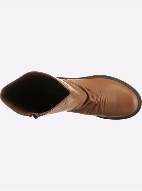 Bottes Cuir Nappa De Vache - Taille Standard - Helline - Kiabi Bottes Cuir Nappa De Vache - Taille Standard - Helline - Kiabi