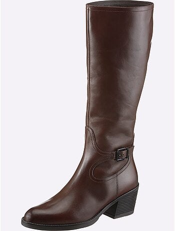 Bottes Cuir Nappa De Vache - Taille Standard - Helline