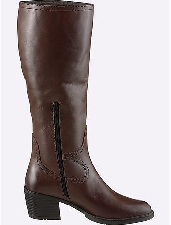 Bottes Cuir Nappa De Vache - Taille Standard - Helline