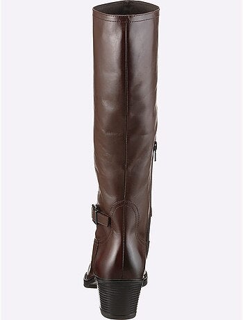 Bottes Cuir Nappa De Vache - Taille Standard - Helline