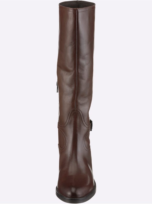 Bottes Cuir Nappa De Vache - Taille Standard - Helline - Kiabi Bottes Cuir Nappa De Vache - Taille Standard - Helline - Kiabi