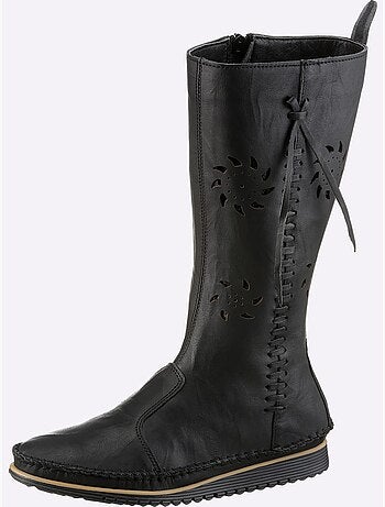 Bottes Cuir Nappa De Vache - Taille Standard - Helline