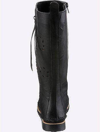 Bottes Cuir Nappa De Vache - Taille Standard - Helline