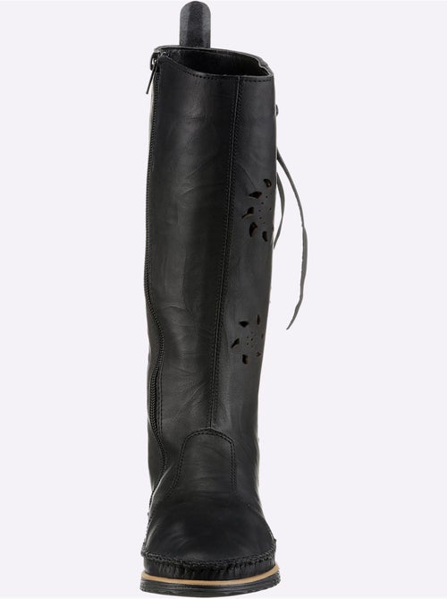 Bottes Cuir Nappa De Vache - Taille Standard - Helline - Kiabi Bottes Cuir Nappa De Vache - Taille Standard - Helline - Kiabi