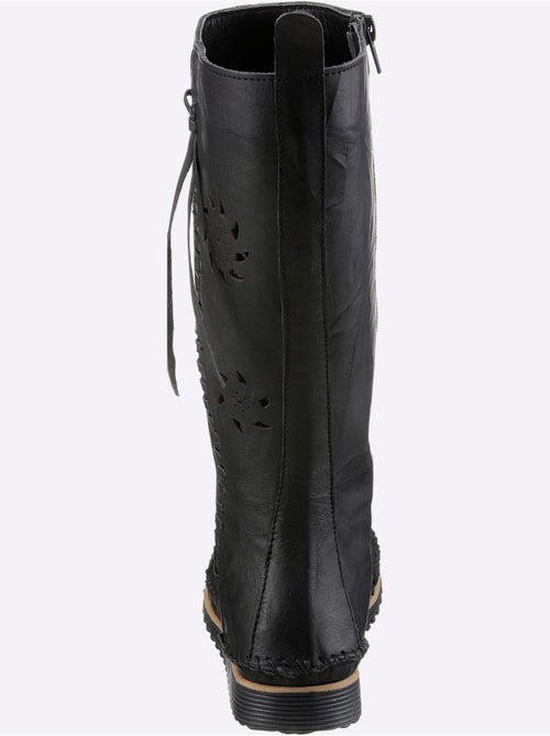 Bottes Cuir Nappa De Vache - Taille Standard - Helline - Kiabi Bottes Cuir Nappa De Vache - Taille Standard - Helline - Kiabi