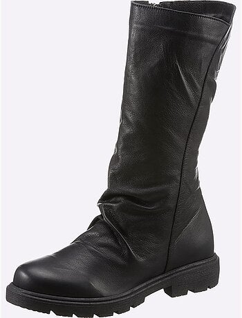 Bottes Cuir Nappa De Vache - Taille Standard - Helline