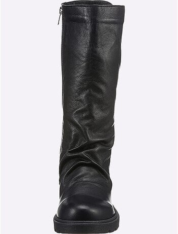 Bottes Cuir Nappa De Vache - Taille Standard - Helline