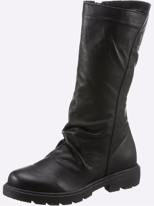 Bottes Cuir Nappa De Vache - Taille Standard - Helline - Kiabi Bottes Cuir Nappa De Vache - Taille Standard - Helline - Kiabi