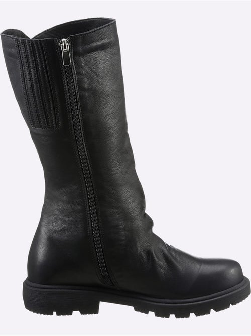 Bottes Cuir Nappa De Vache - Taille Standard - Helline - Kiabi Bottes Cuir Nappa De Vache - Taille Standard - Helline - Kiabi