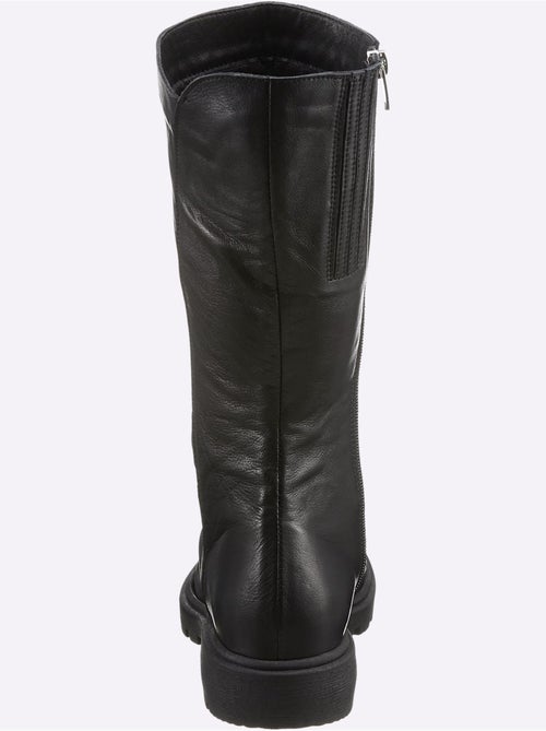 Bottes Cuir Nappa De Vache - Taille Standard - Helline - Kiabi Bottes Cuir Nappa De Vache - Taille Standard - Helline - Kiabi